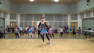 Despacito Summer 17  Dance amp Teach   Line Dance by Stephane Cormier  CANADA [upl. by Yrahk295]