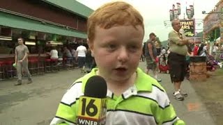 Apparently kid interviewed at Pennsylvania county fair [upl. by Spearing]