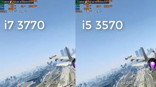 i5 3570 vs i7 3770 gta v  gtx 1050 ti [upl. by Lezah45]