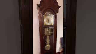 Fancy Grandfather Clock Ticks Slowly Movement [upl. by Nnahgiel]