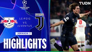 HIGHLIGHTS  RB Leipzig vs Juventus  UEFA Champions League 2425  TUDN [upl. by Dielu]