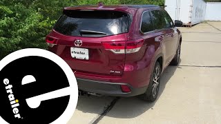 etrailer  Best 2019 Toyota Highlander Trailer Wiring Options [upl. by Aisaim731]