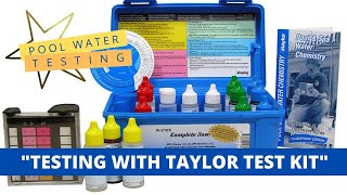 Pool Water Chemical Testing [upl. by Harobed]