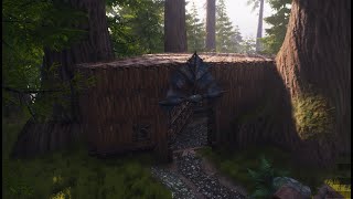 Conan Exiles S03E02  Triangle elevated Platform between trees i Love flotsam build blocks [upl. by Kariv]