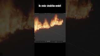 🔥Make Fire in Blender 🔥blender3d shorts fire geometrynodes b3d [upl. by Llenna]