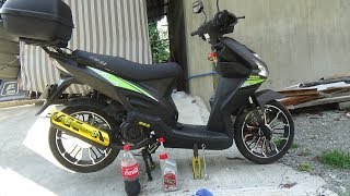 how to change oil your gy6 scooter tagalog  rusi gala 2019 [upl. by Hitt]