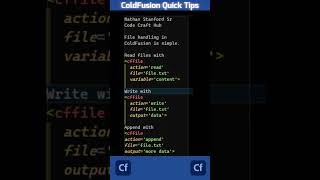 ColdFusion Quick Tips File Handling [upl. by Adiol]