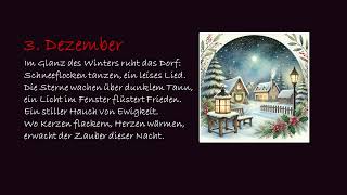 Lyrischer Adventkalender 2024  3 Dezember [upl. by Anirdnaxela489]