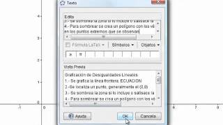 Graficación de desigualdad lineal dos variables en Geogebramp4 [upl. by Blisse]