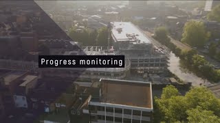 SKYLINEDRONE Len House building redevelopment progress clip Near completion [upl. by Gurango]