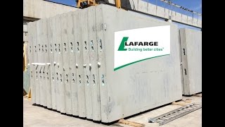 Lafarge Precast Edmonton Solid Concrete Wall Panel Production Sequence [upl. by Claribel953]