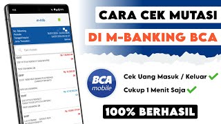 Cara Melihat Riwayat Transaksi di BCA Mobile  mBanking BCA Terbaru [upl. by Inalaehak]