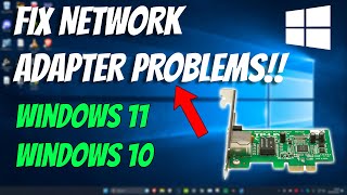 HOW TO FIX NETWORK ADAPTER PROBLEMS IN WINDOWS [upl. by Tymes]