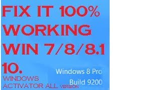 Windows 8  How to Activate Build 9200 Windows 788110 BEST  EASY Tutorial 2017 [upl. by Camey]