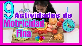 9 Actividades de Motricidad Fina con ALIMENTOS [upl. by Korney16]