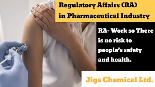 Regulatory Affairs in Pharmaceutical Industry so that there is no risk to people’s safety amp health [upl. by Gyatt420]