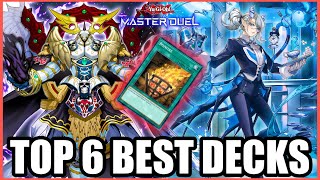 TOP 6 BEST DECKS in MASTER DUEL Post Banlist [upl. by Shawna539]