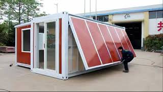 China Expandable container house 10 minutes one house [upl. by Fricke]