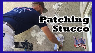 How To Patch Stucco Simple Instructions Patching Stucco [upl. by Briny]