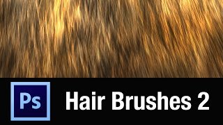 Photoshop Custom Hair Brush Demo Volume 2 [upl. by Sarid157]