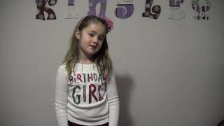 Kinsleys 6th Birthday Interview [upl. by Brietta]