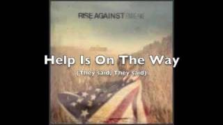 Help Is On The Way by Rise Against LYRICS [upl. by Sup]