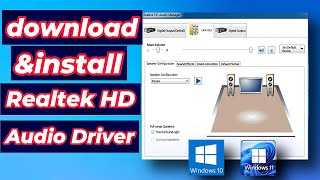 How to Download and Update Realtek HD Audio Driver on Windows 1011 with Realtek Audio Manager [upl. by Harl725]