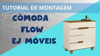 Tutorial de Montagem da Cômoda Flow  OnlineMontador EJ Móveis [upl. by Bower]