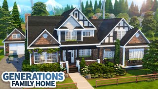 Massive Generations Family Home  The Sims 4 Speed Build [upl. by Ona]