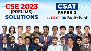 UPSC Prelims 2023 CSAT Paper 2 Discussion  NEXT IAS [upl. by Ostraw]