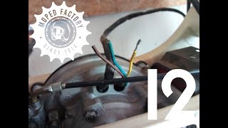 Piaggio Ciao Mofa 1978 Restauration pt 12  Licht und Elektrik  Moped Factory [upl. by Eneja263]