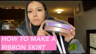 RIBBON SKIRT MAKING  CRAFTING WITH A CREE [upl. by Bonita]