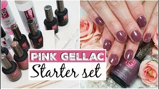 Pink Gellac starter set premium  Demo behandeling♥ Beautynailsfunnl [upl. by Onairelav780]