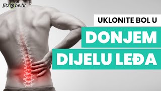 Uklonite BOLOVE U DONJEM DIJELU LEĐA uz ovu terapeutsku trening rutinu🆘 [upl. by Colwen]