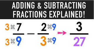 Adding and Subtracting Fractions with Unlike Denominators [upl. by Nywled396]