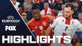 Spain vs Georgia Highlights  UEFA Euro 2024  Round of 16 [upl. by Cato]