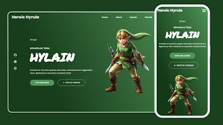 How To Make A Responsive Website Using HTML And CSS Gaming Website Design Step by Step [upl. by Bechler541]