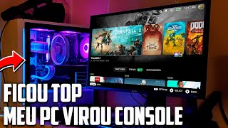 🤯Fizeram um Sistema Que Transforma o PC em Console Holoiso SteamOS [upl. by Noiroc]