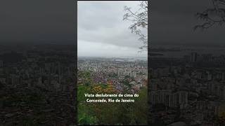 Vista deslubrante de cima do Corcovado Rio de Janeiro shortsyoutube [upl. by Luhe]