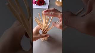 Instructions for making a simple fruit plate with chopsticks diy crafts diycrafts [upl. by Jahdal]