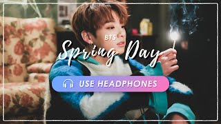 8D BTS  Spring Day 봄날 立体音響 🎧 高音質 [upl. by Adaven798]