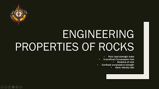 Basic Rock Mechanics  2 Properties of Rocks [upl. by Clementine]