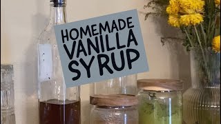 Making Vanilla Syrup From Scratch  Recipe Below [upl. by Paza]