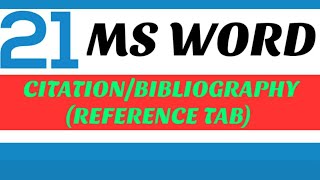 INSERT CITATION మూలం  BIBLIOGRAPHYగ్రంథ సూచిక IN MS WORD TELUGU [upl. by Nonnahc699]