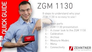 Quick Guide  ZGM 1130 Glossmeter in 8 Steps [upl. by Ynaffet]