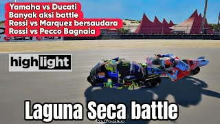 Valentino Rossi vs Marc Marquez Laguna Seca MotoGP 2024  MotoGP 24 [upl. by Croom]