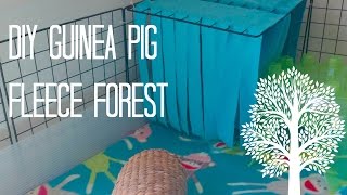 DIY Guinea Pig Fleece Forest [upl. by Mayhew]