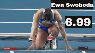 EWA SWOBODA REKORD POLSKI W BIEGU NA 60M 699 [upl. by Kenny]