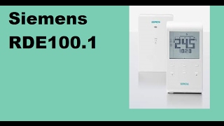 Siemens RDE100 room thermostat Siemens RDE100 [upl. by Vivien]