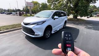 How To  Remote Start Toyota Sienna Hybrid wheelchair Accessible [upl. by Delores]